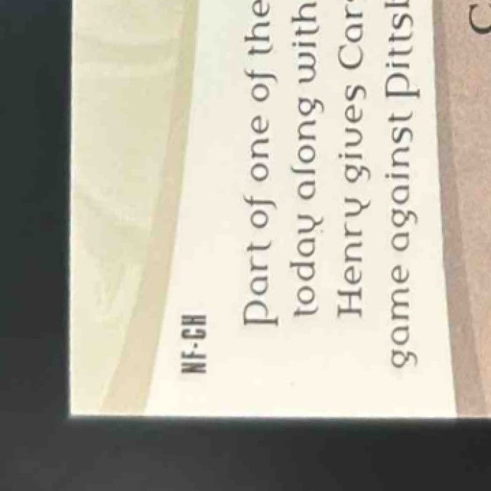 2007 Upper Deck Artifacts Chris Henry NFL Facts Auto RC Cincinnati Bengals