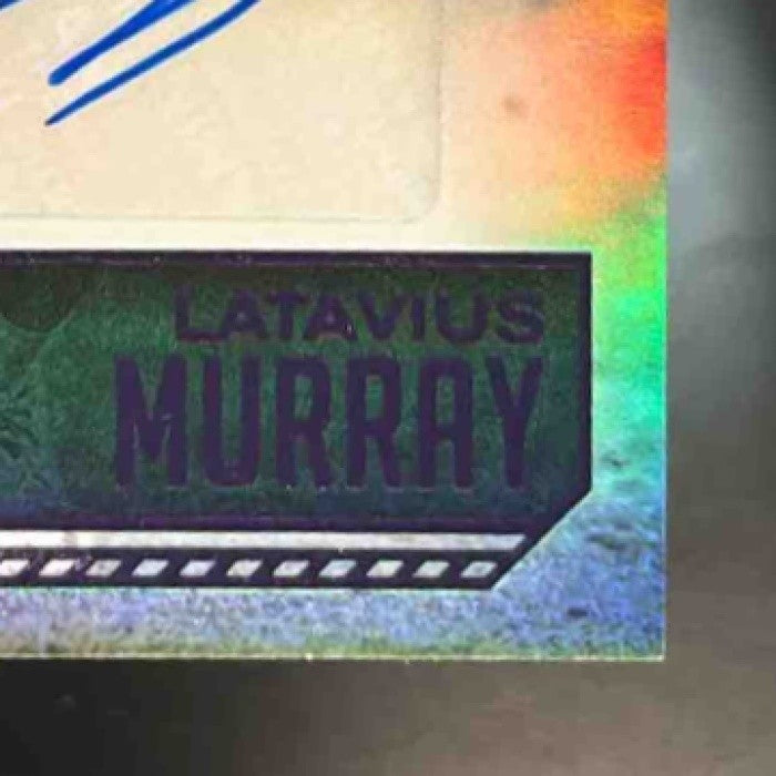 2016 Panini Prestige Latavius Murray Signatures Purple /100 Auto Oakland Raiders