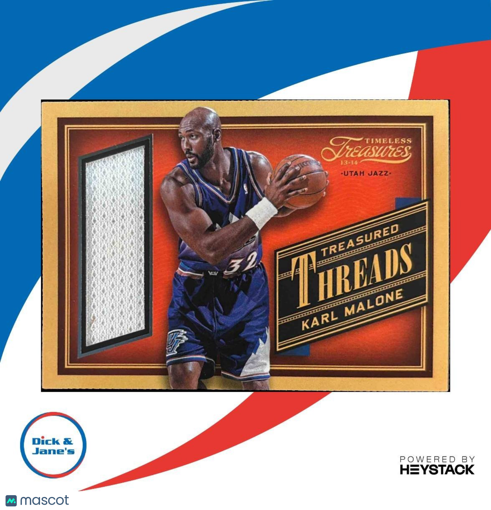 2013-14 Panini Timeless Treasures Karl Malone Treasured Threads #11 PATCH