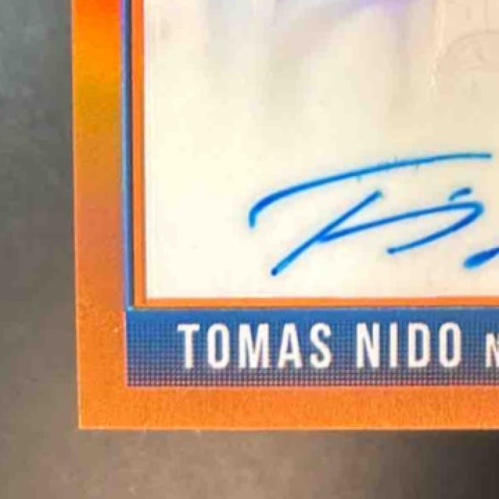 2018 Donruss Optic Tomas Nido Signatures Orange /99 Auto RC New York Mets