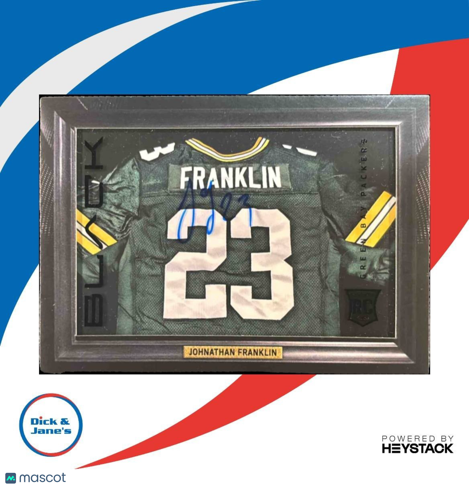 2013 Panini Black Johnathan Franklim Box Signature Jerseys /99 RC Auto Packers