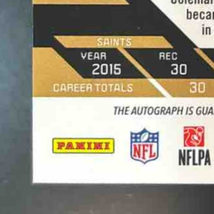 2016 Panini Unparalleled Brandon Coleman Auto /99 #142 New Orleans Saints
