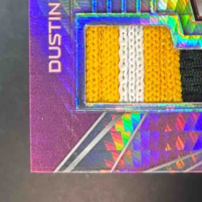 2018 Panini Chronicles Dustin Fowler Triple Threat Materials Neon Pink /49 RC