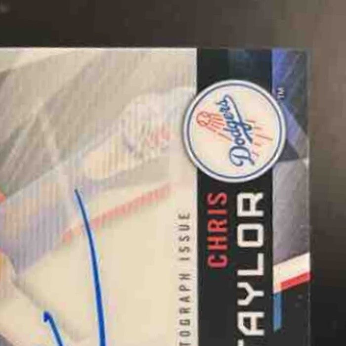 2018 Topps Finest Chris Taylor Auto #FA-CT Los Angeles Dodgers