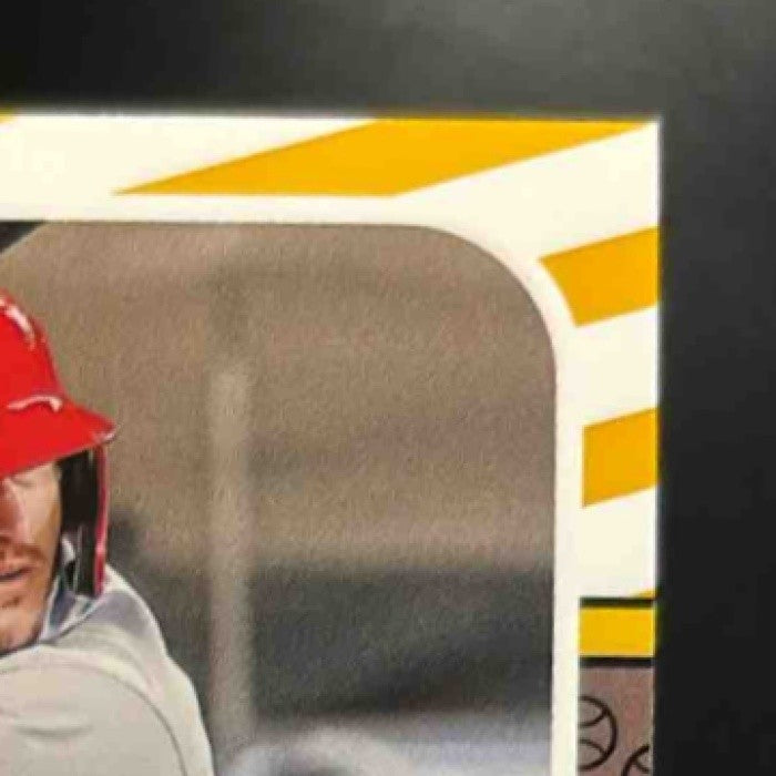 2021 Panini Donruss Mike Trout Retro 1987 Materials Gold /25 Los Angeles Angels