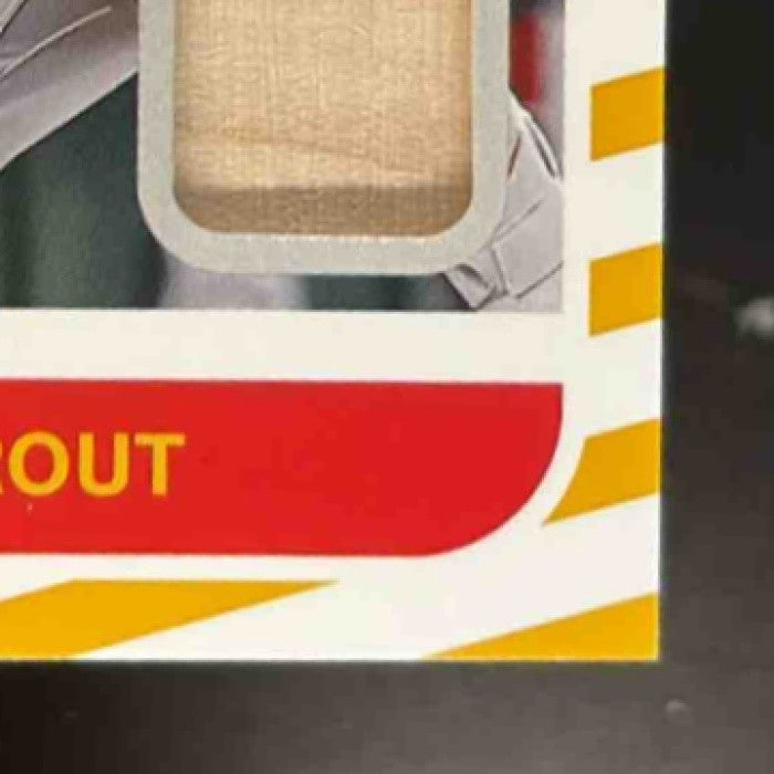2021 Panini Donruss Mike Trout Retro 1987 Materials Gold /25 Los Angeles Angels