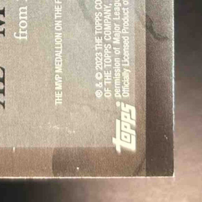 2023 Topps Update Mike Trout MVP Medallion Black 199/199 BOOK END Angels