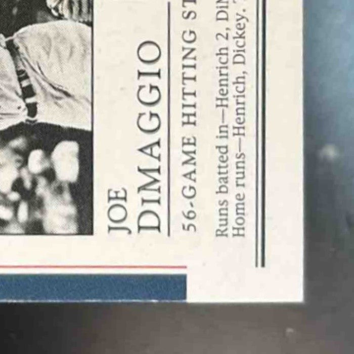 2003 Upper Deck Play Ball Joe DiMaggio Yankee Clipper 1941 Streak #S-8 Yankees