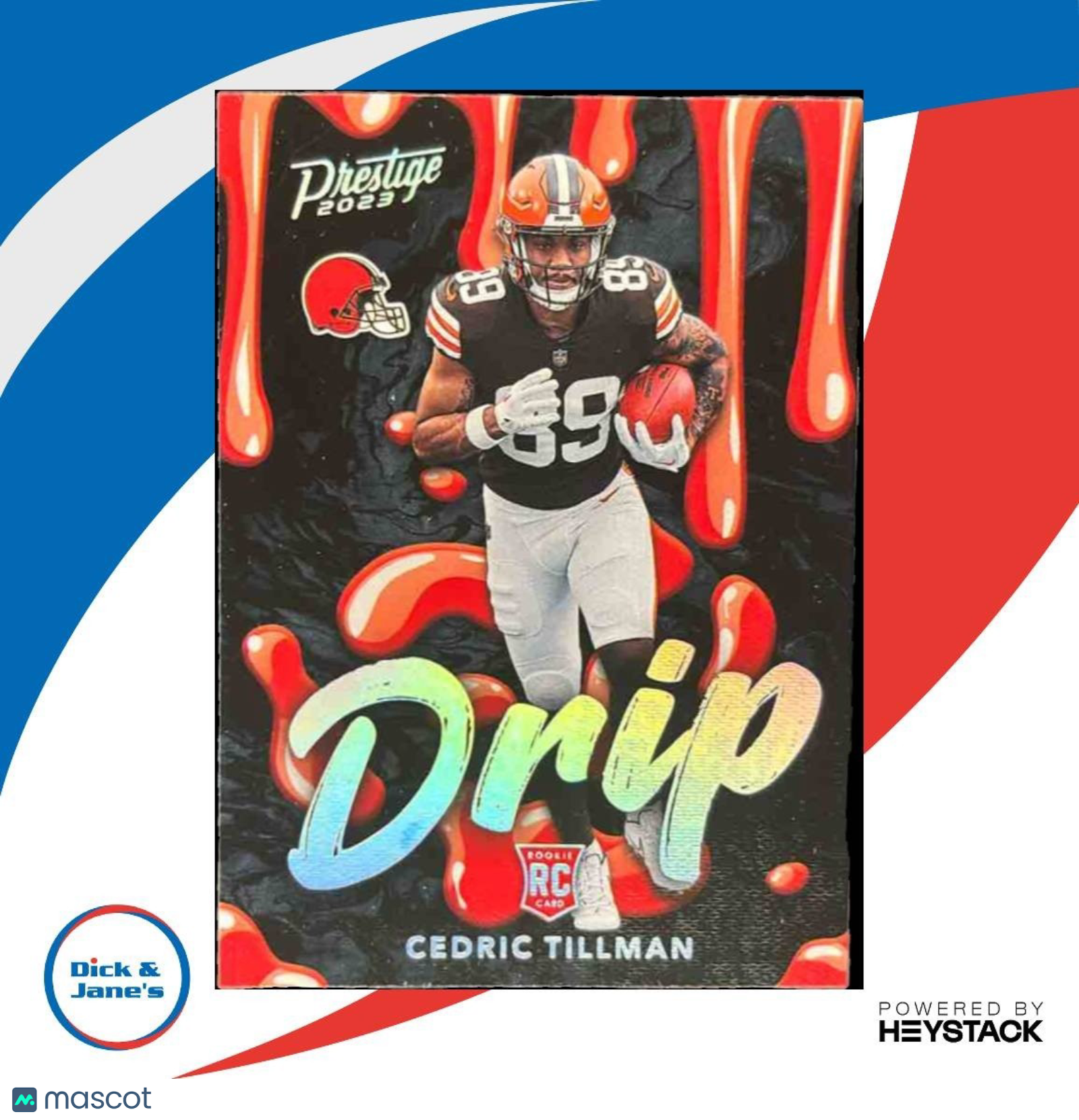 2023 Panini Prestige Cedric Tillman NFL Drip #20 RC Cleveland Browns