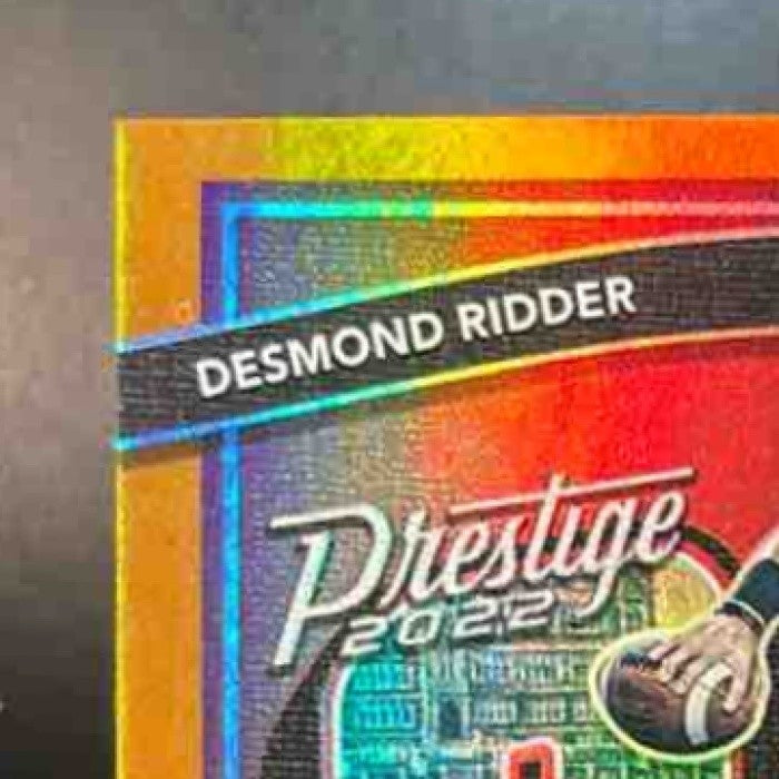 2022 Panini Prestige Desmond Ridder Seasons Greetings Xtra Points Orange /75 RC