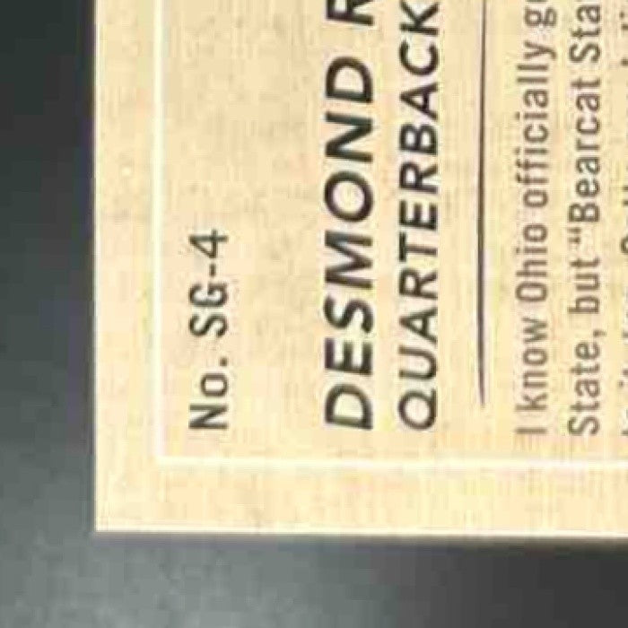 2022 Panini Prestige Desmond Ridder Seasons Greetings Xtra Points Orange /75 RC