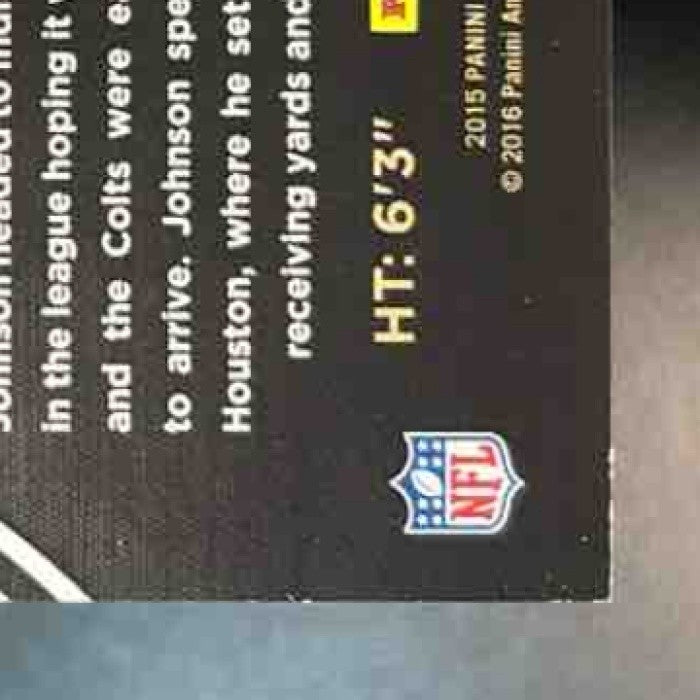 2015 Panini Black Gold Andre Johnson /199 #22 Indianapolis Colts