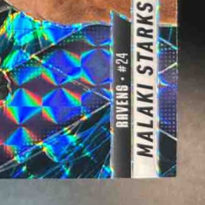 2025 Panini Mosaic Malaki Starks Rookies Genesis Prizm #347 RC Baltimore Ravens