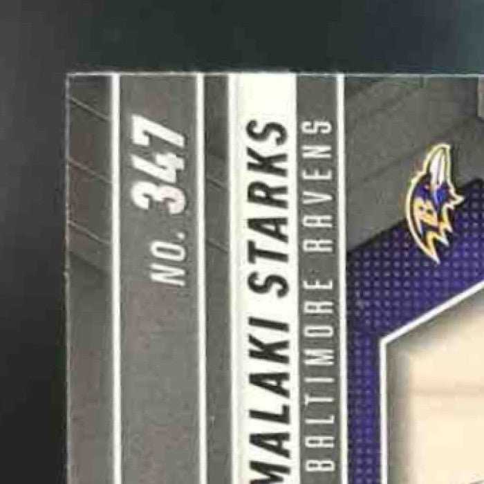 2025 Panini Mosaic Malaki Starks Rookies Genesis Prizm #347 RC Baltimore Ravens