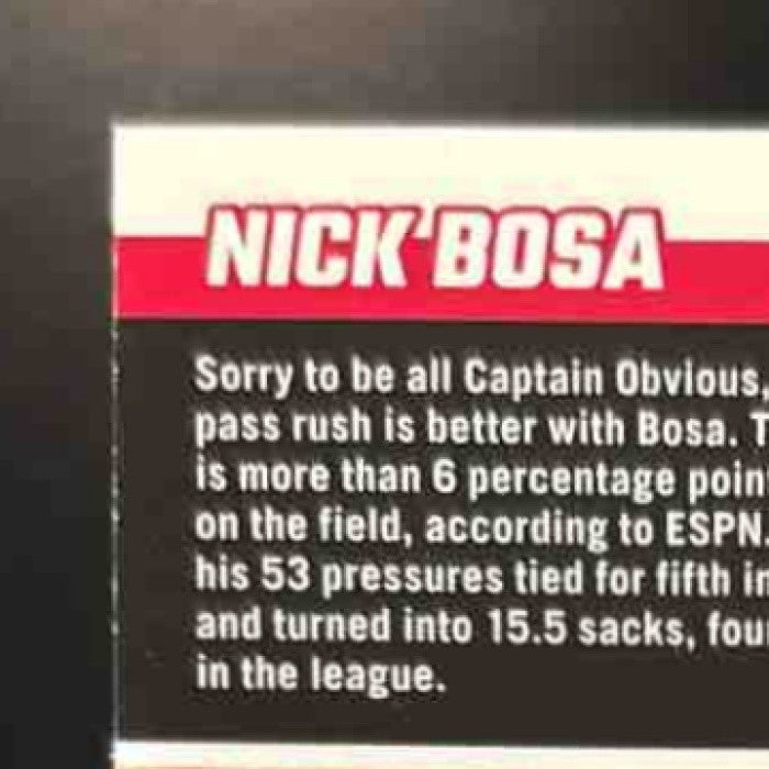 2022 Panini Zenith Nick Bosa Auto Red Zone #98 San Francisco 49ers