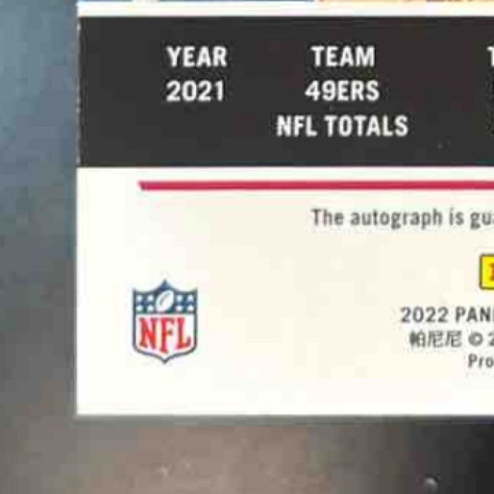 2022 Panini Zenith Nick Bosa Auto Red Zone #98 San Francisco 49ers
