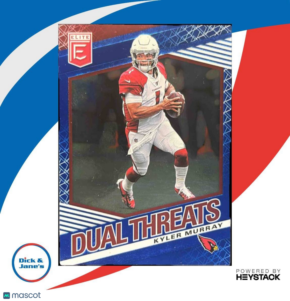 2020 Panini Donruss Elite Kyler Murray Dual Threats Blue /10 #8 Arizona Cardinal