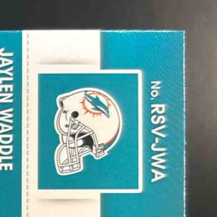 2021 Panini Contenders Jaylen Waddle Rookie Ticket Swatches RC Miami Dolphins