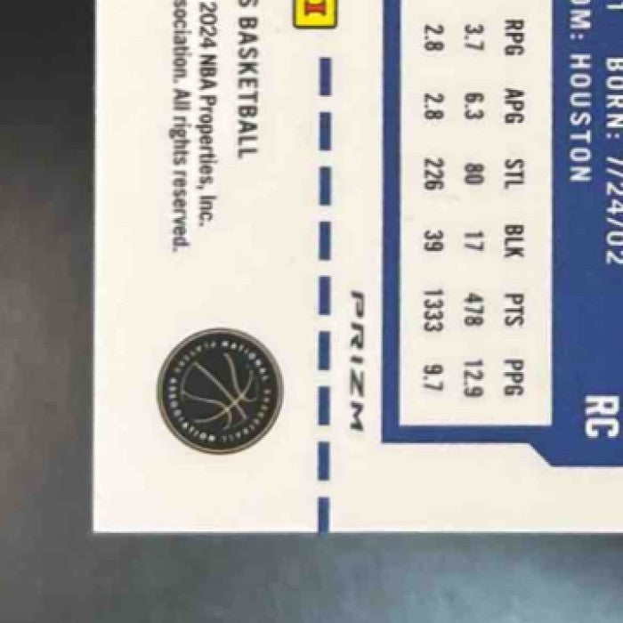 2024-25 Panini Hoops Jamal Shead Purple Prizm /249 #275 RC Toronto Raptors