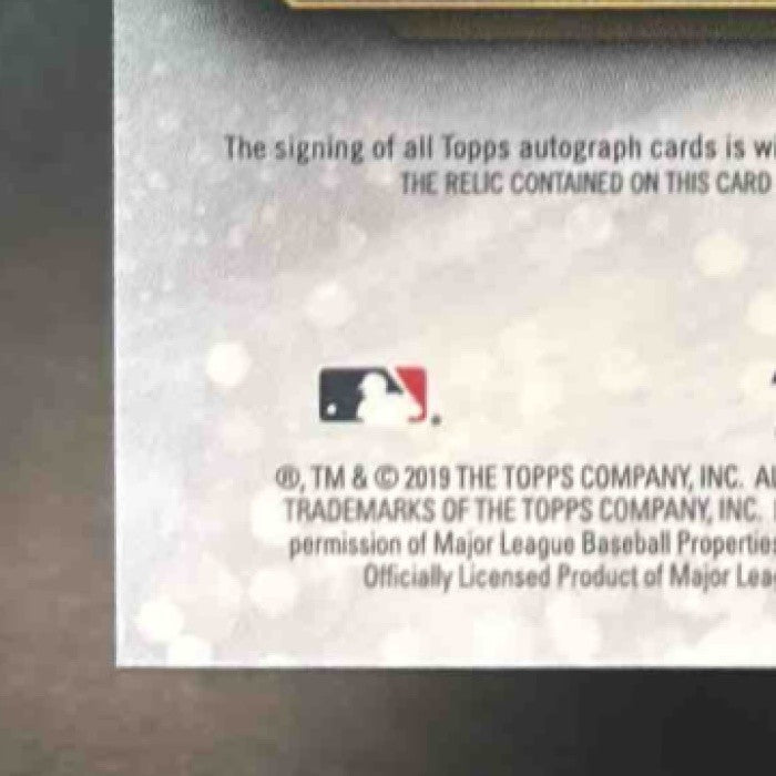 2019 Topps Triple Threads Luis Severino Auto Jumbo Relics /99 MEM Yankees