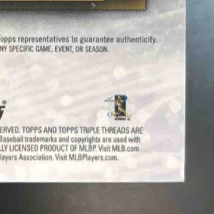 2019 Topps Triple Threads Luis Severino Auto Jumbo Relics /99 MEM Yankees