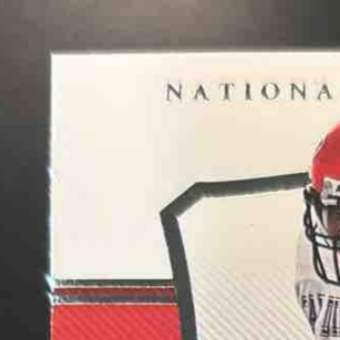 2018 Panini National Treasures Collegiate Patch Marshall Faulk /99 #44 MEM