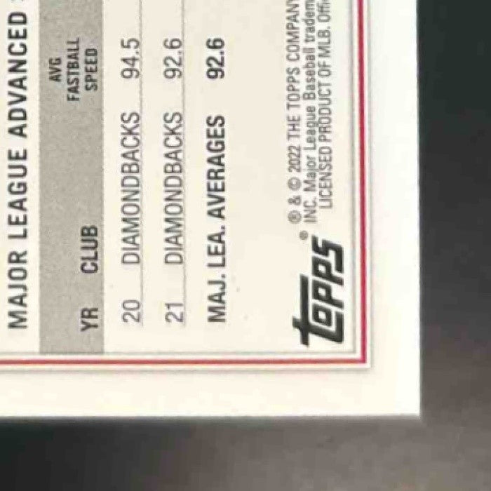 2022 Topps Taylor Widener Advanced Stat /300 #374 Arizona Diamondbacks
