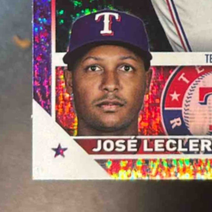 2023 Topps Update Jose Leclerc Purple Foil /799 #US59 Texas Rangers