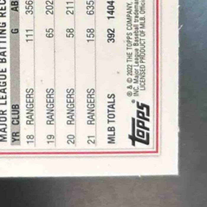 2022 Topps Isiah Kiner-Falefa Gold /2022 #93 Texas Rangers