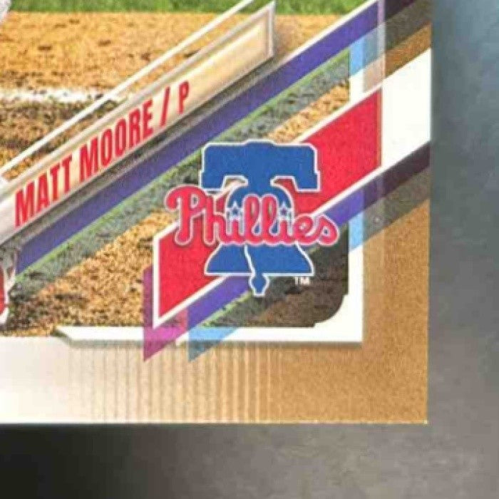 2021 Topps Update Matt Moore Gold 498/2021 #US171 Philadelphia Phillies