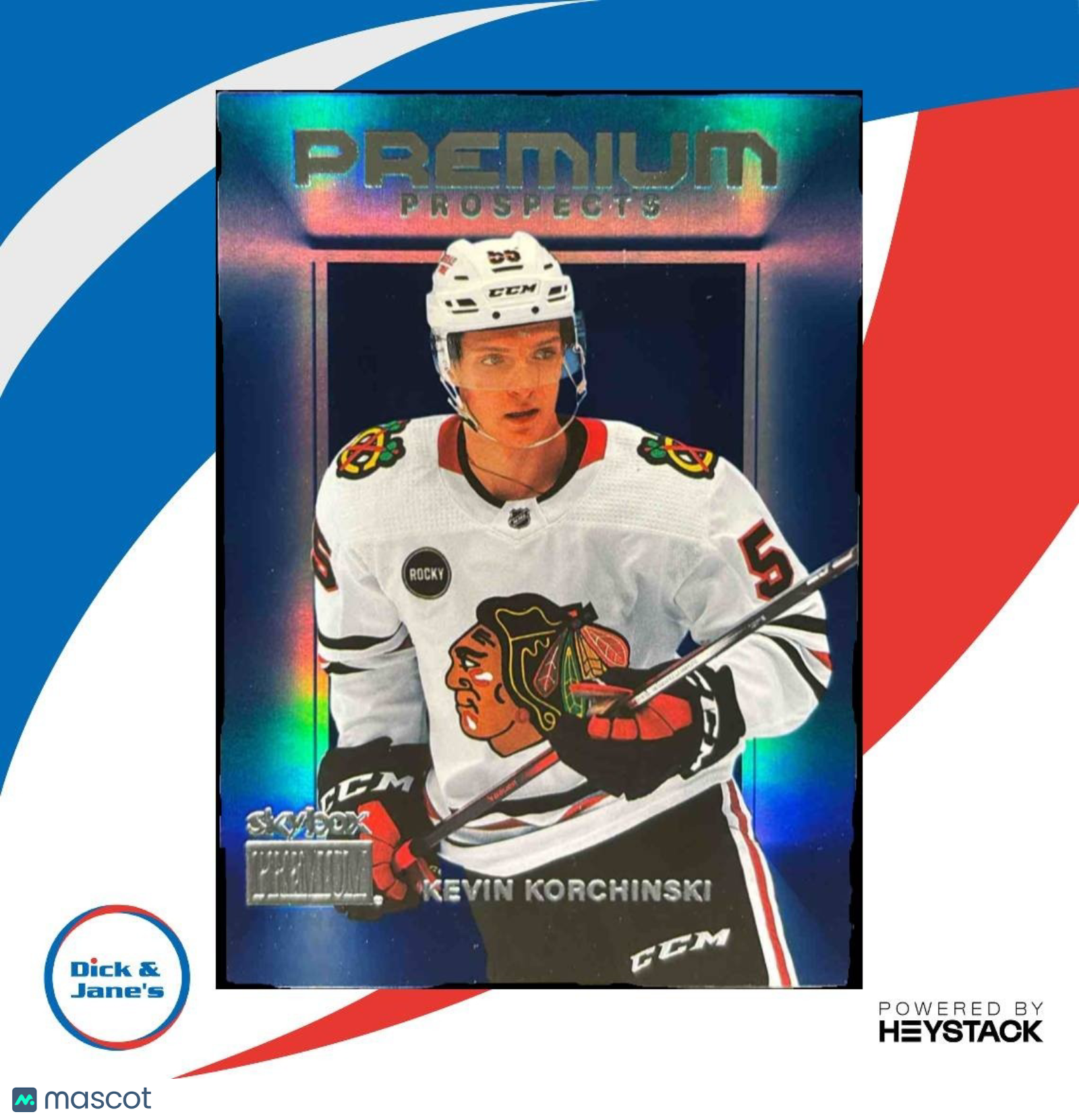 2023-24 Metal Universe Kevin Korchinski SkyBox Premium Prospects Star Sapphire