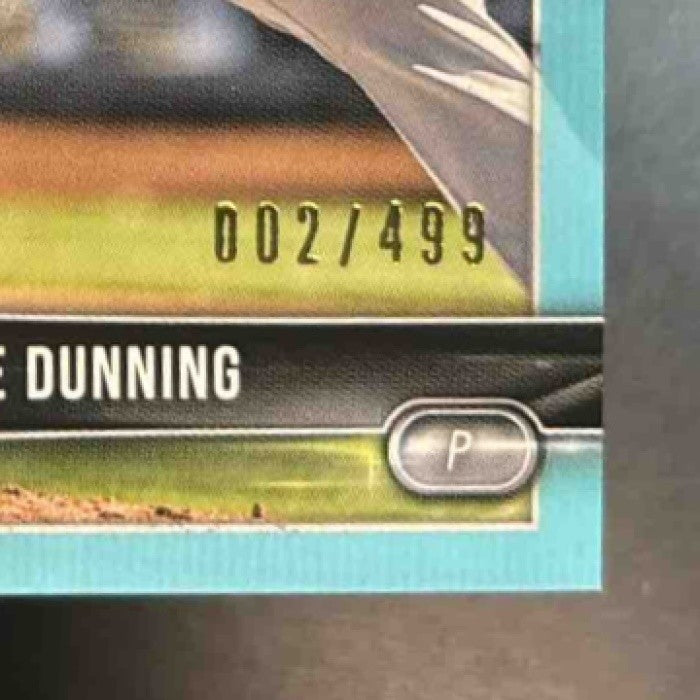 2018 Bowman Draft Dane Dunning Sky Blue /499 #BD-170 Chicago White Sox