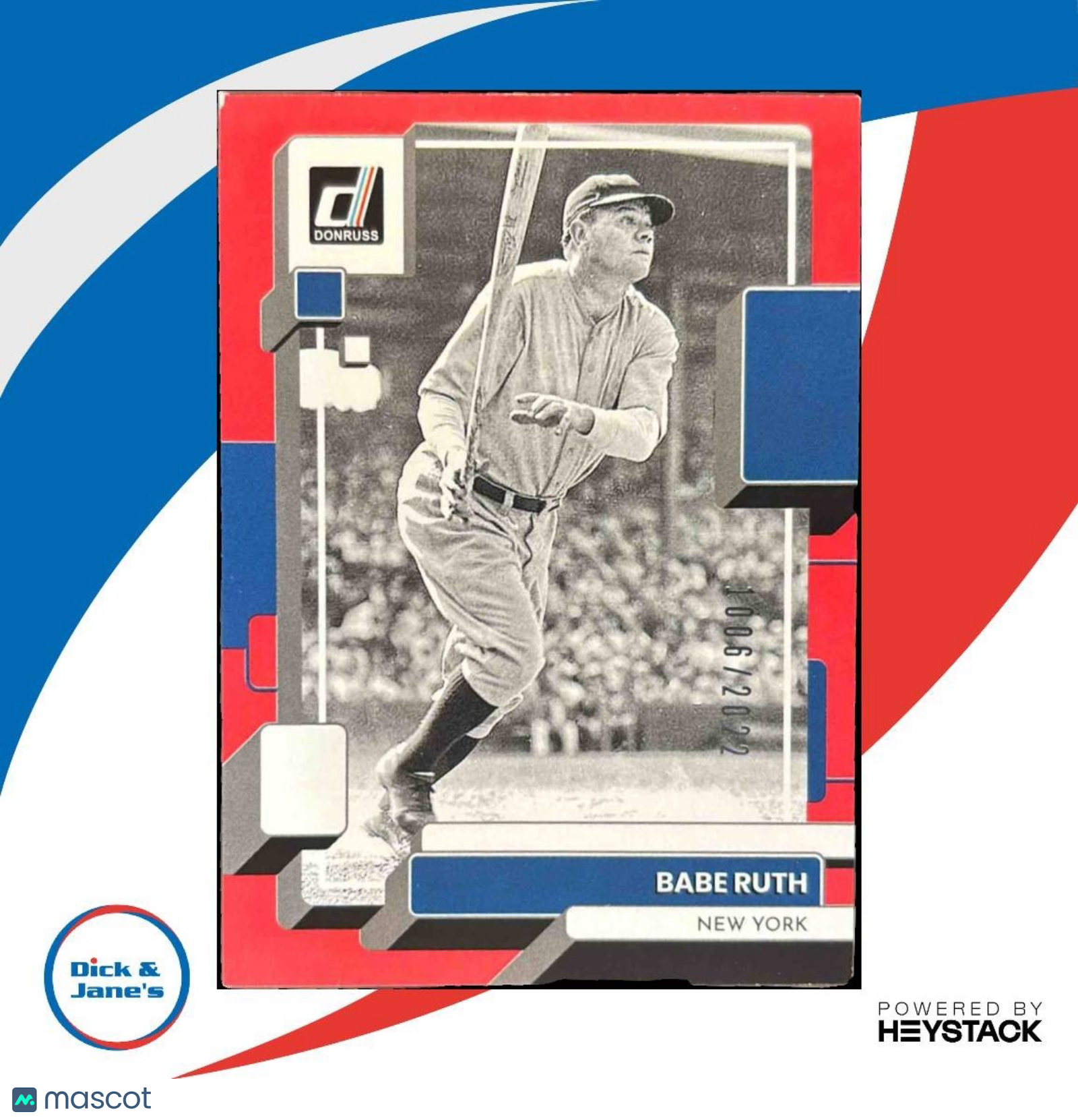 2022 Panini Donruss Babe Ruth Red /2022 #229b Boston Sox