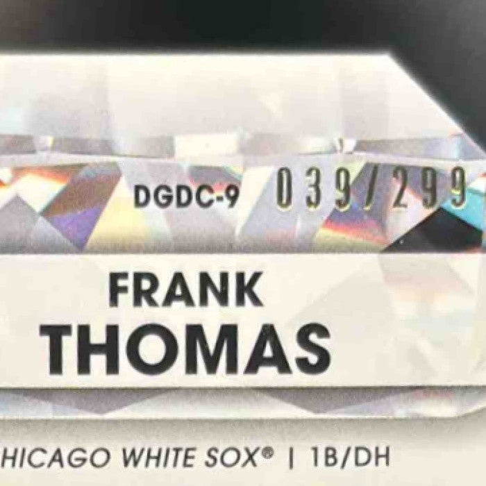 2022 Topps Frank Thomas Diamond Greats Die Cuts Black /299 Chicago White Sox