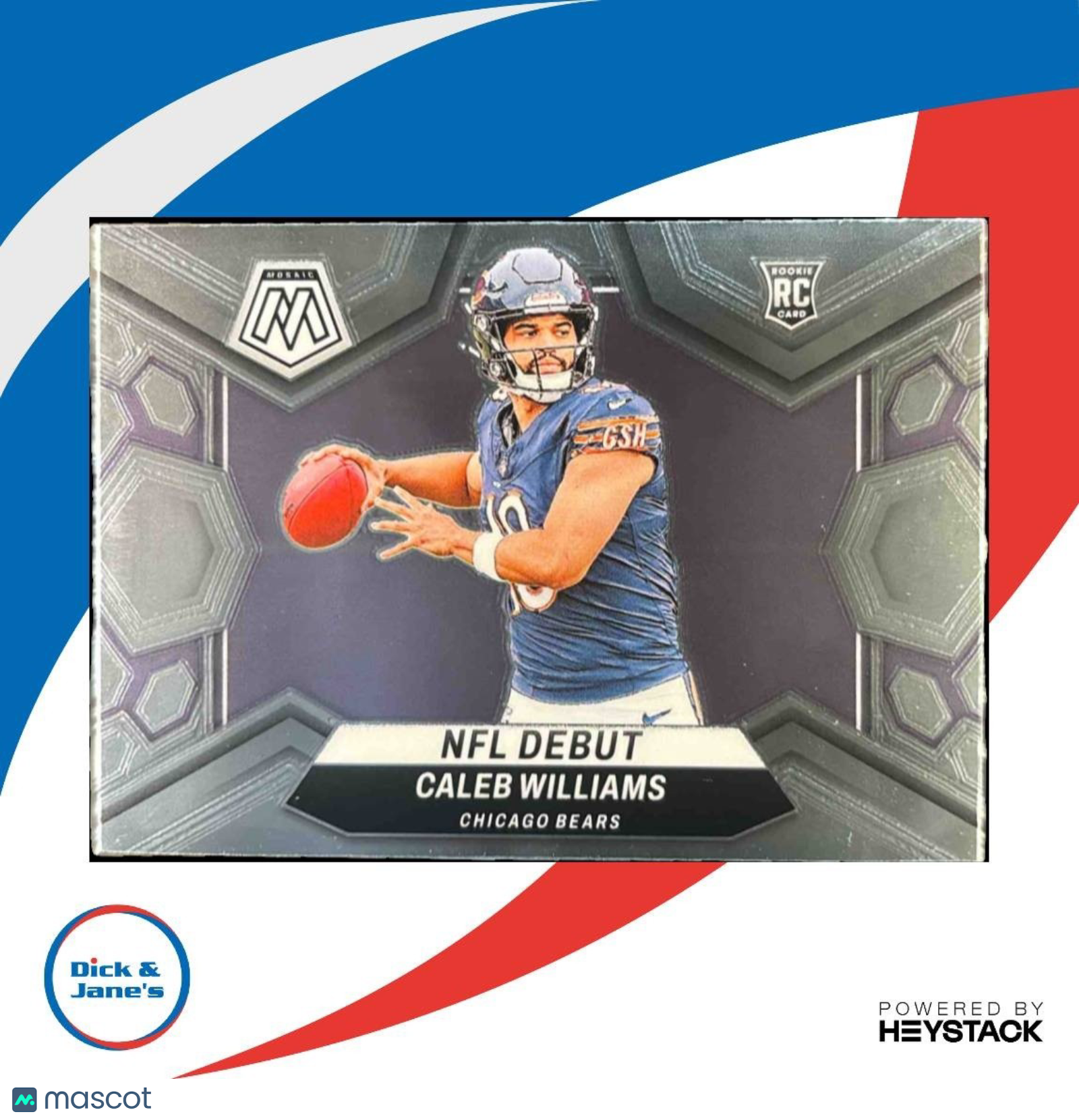 2024 Panini Mosaic Caleb Williams #289 RC NFL Debut Chicago Bears
