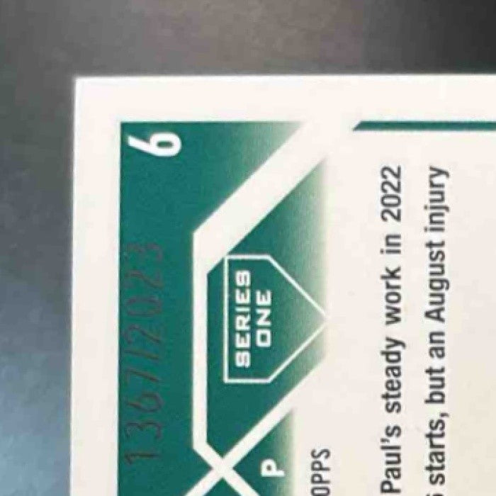 2023 Topps Paul Blackburn Gold /2023 #6 Oakland Athletics