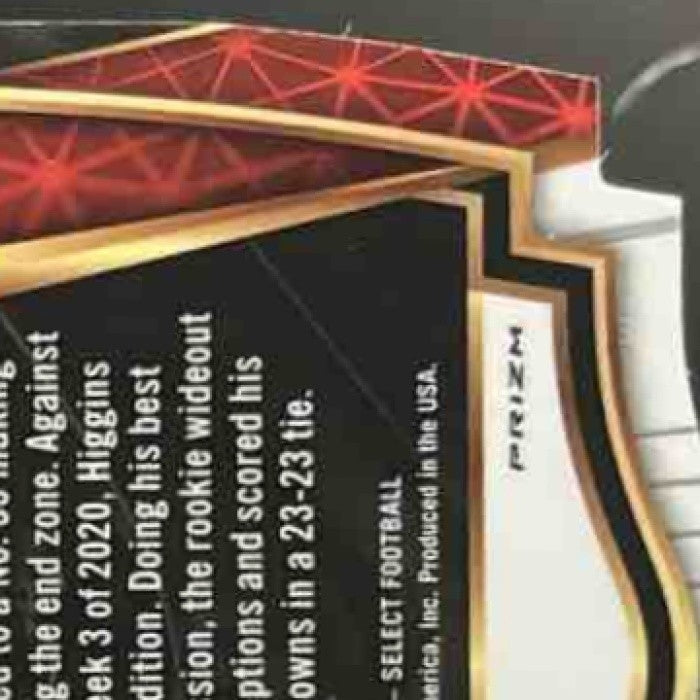 2020 Panini Select Tee Higgins Blue Die Cut #160 RC Level Cincinnati Bengals