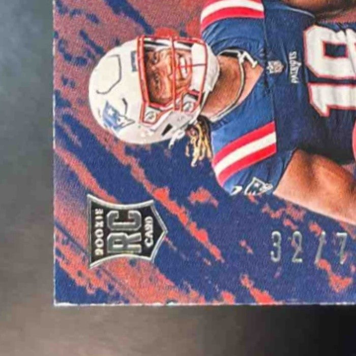 2024 Impeccable Joe Milton III Elegance Helmet and Patch Auto /75 RC Patriots