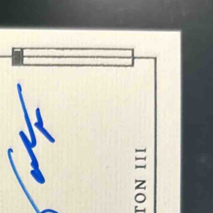 2024 Impeccable Joe Milton III Elegance Helmet and Patch Auto /75 RC Patriots