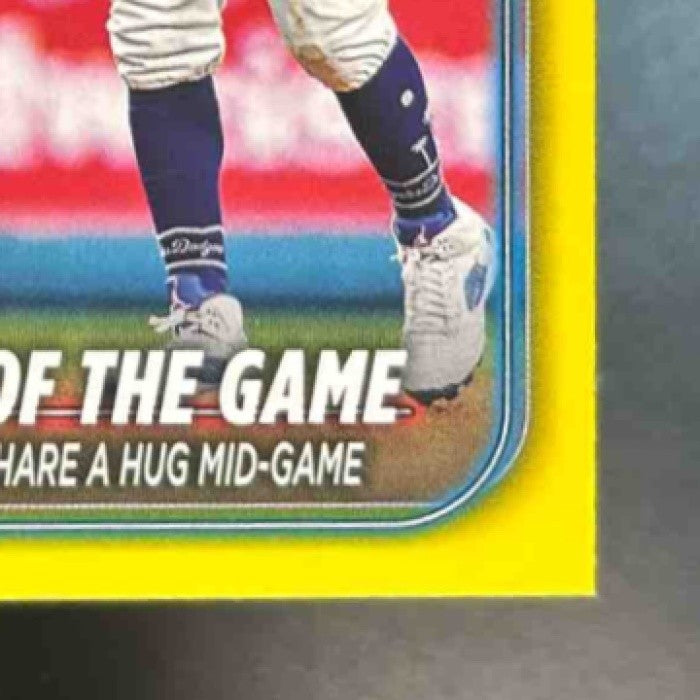 2024 Topps Ohtani and Betts Share a Hug Yellow #138 Los Angeles Dodgers Angels