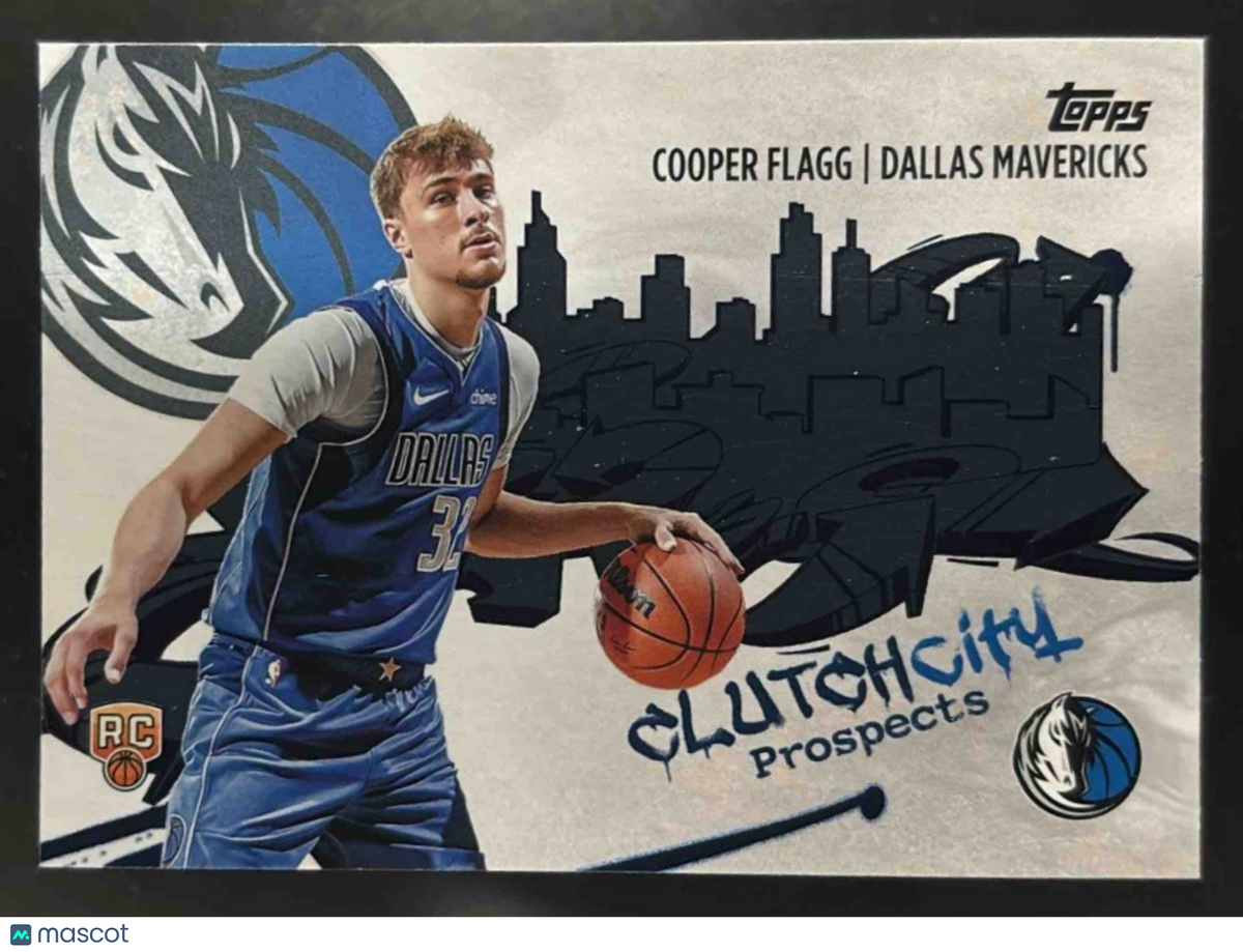 2025-26 Topps Cooper Flagg Clutch City Prospects CC1 RC Dallas Mavericks