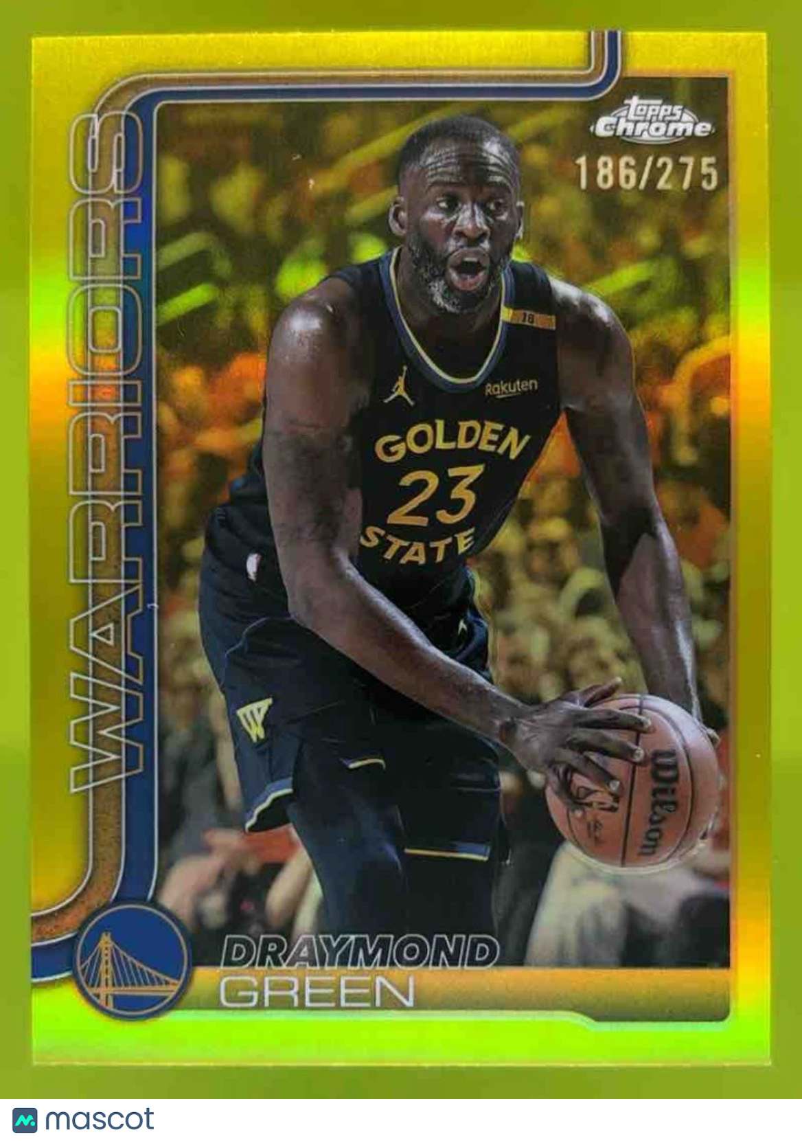 2025-26 Topps Chrome Draymond Green Yellow /275 #234 Golden State Warriors