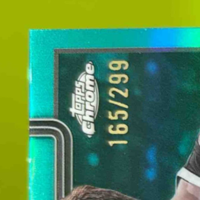 2025-26 Topps Chrome Danny Wolf Teal Refractor 165/299 #277 RC Brooklyn Nets