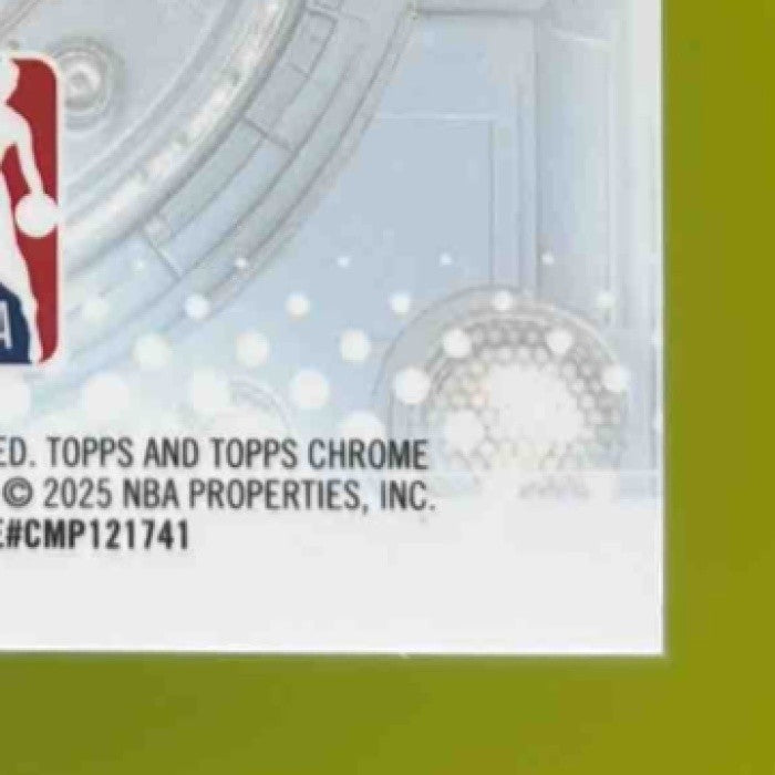 2025-26 Topps Chrome Allen Iverson Sleek Finishers Aqua /199 Philadelphia 76ers