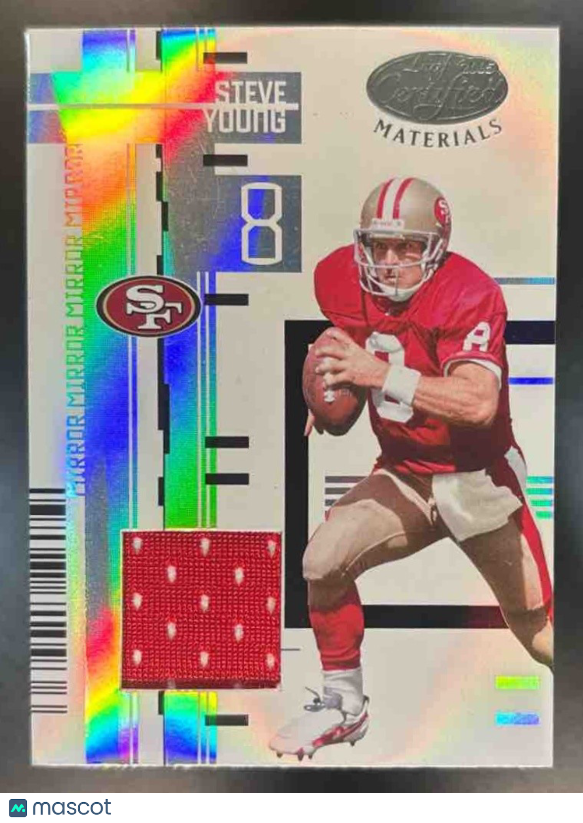 2005 Leaf Certified Materials Steve Young Mirror White /175 San Francisco 49ers