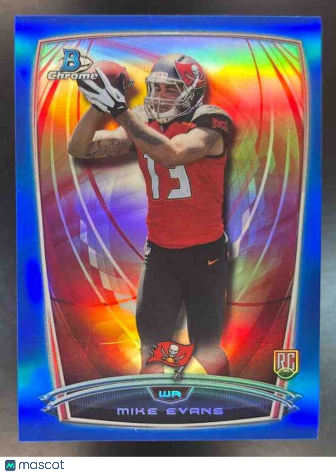 2014 Bowman Chrome Mike Evans Blue Refractor /199 #170 RC Tampa Bay Buccaneers