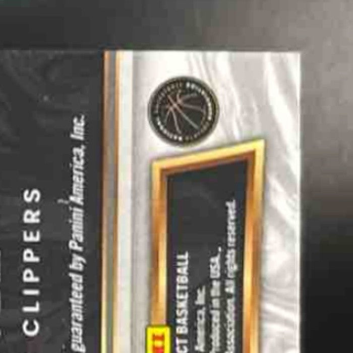 2021-22 Panini Select Paul George Selective Swatches MEM Los Angeles Clippers