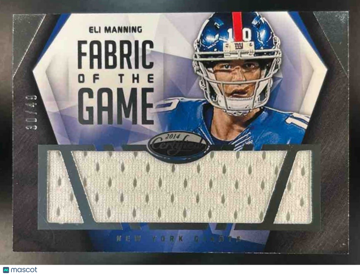 2014 Panini Certified Eli Manning Fabric of the Game /49 New York Giants