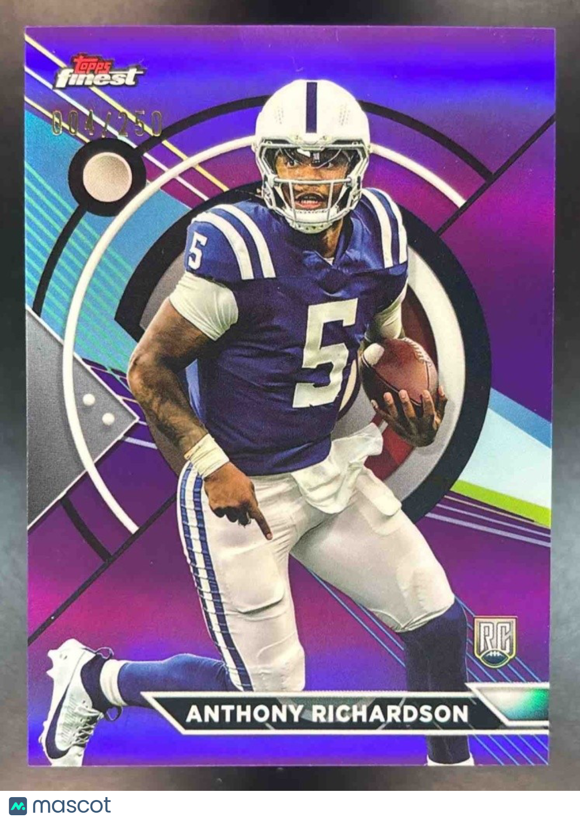 2023 Topps Composite Anthony Richardson Finest Purple /250 #194a RC Colts