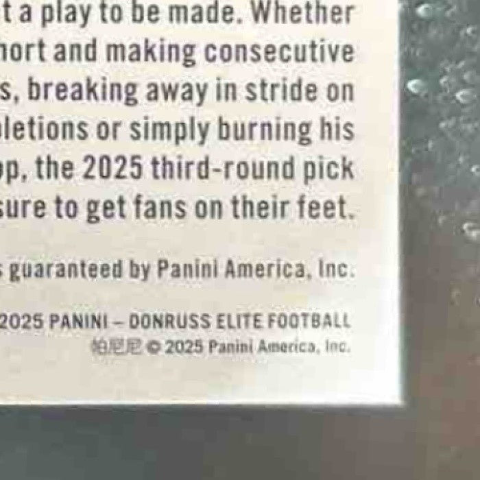2025 Panini Donruss Elite Tai Felton Pen Pals Horizontal Auto Minnesota Vikings